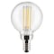 Satco 4 Watt G16.5 LED Lamp, Clear, Candelabra Base, 90 CRI, 4000K, 120 Volts S21206 - alternate 1